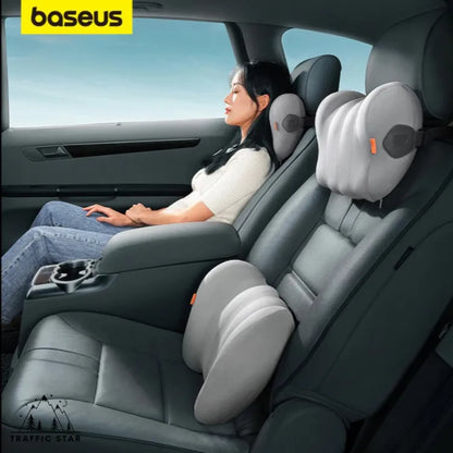 Baseus Car Headrest Waist Pillow Lumbar 3D Memory Foam Neck Pillow Seat