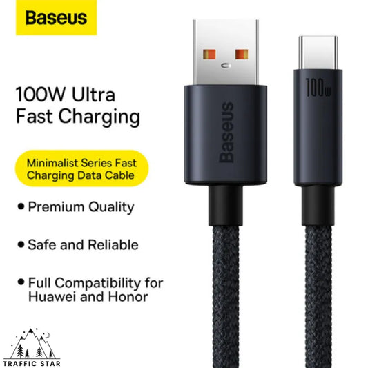 Baseus 100W USB Type C Fast Charging Cable