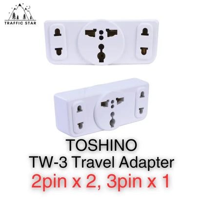 TOSHINO TW3 Travel Adapter 3 Socket