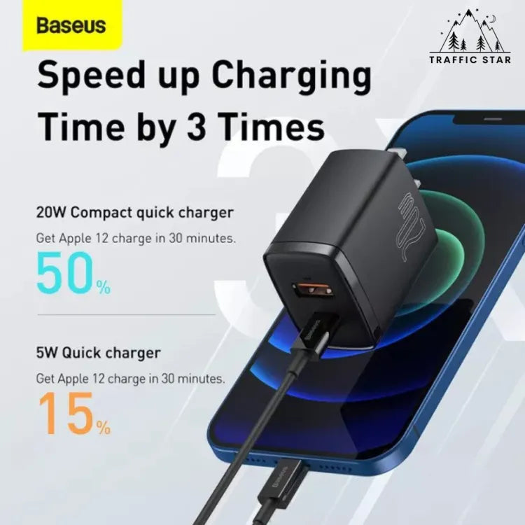 Baseus 20W USB and Type C Dual Fast Charger