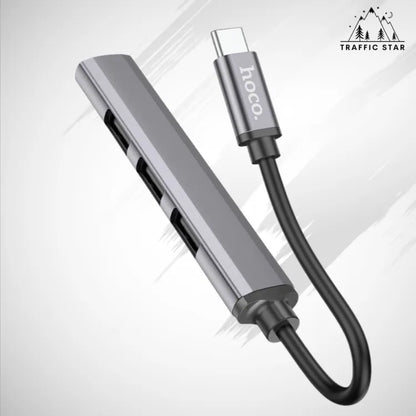 Hoco Type-C hub 4-in-1 “HB26” USB3.0+USB2.0*3