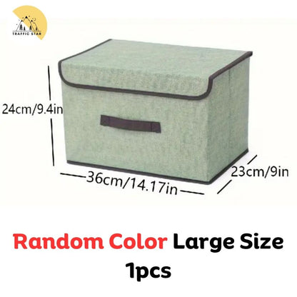 Large Capacity Storage Box With Lid Space Saving Storage And Organizer