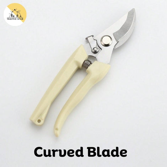 Stainless Steel Cutter, Multi-functional Garden Cutter with Curved and Straight Blades