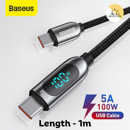 Baseus PD 100W USB C Cable Fast Charging Type C Cable