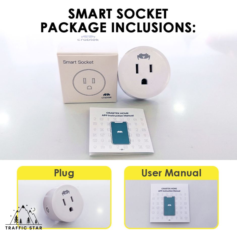 WiFi Smart Plug US Socket Smart Home Power Monitor Timing Outlet Voice Control