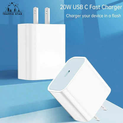 20W PD Fast Charger US Plug iOS and Android