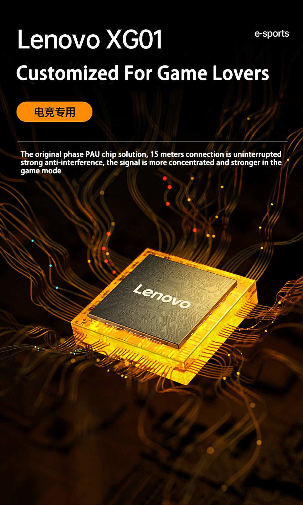 Lenovo XG01 Gaming Earbuds Low Latency TWS Ipx5 Waterproof Earbuds
