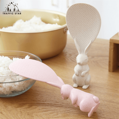 Rice Scoop Rabbit Design (ယုန်ပုံ ထမင်းခပ်ဇွန်း)