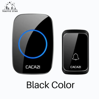 Cacazi Wireless Doorbell, DC Battery Doorbell Range 30 meters Battery Version ( ကြိုးမဲ့လူခေါ်ခေါင်းလောင်း )