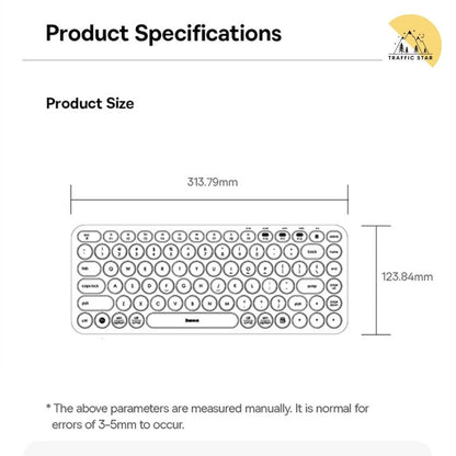 Baseus K01A Bluetooth + 2.4G Wireless Silent Keyboard 84 keys
