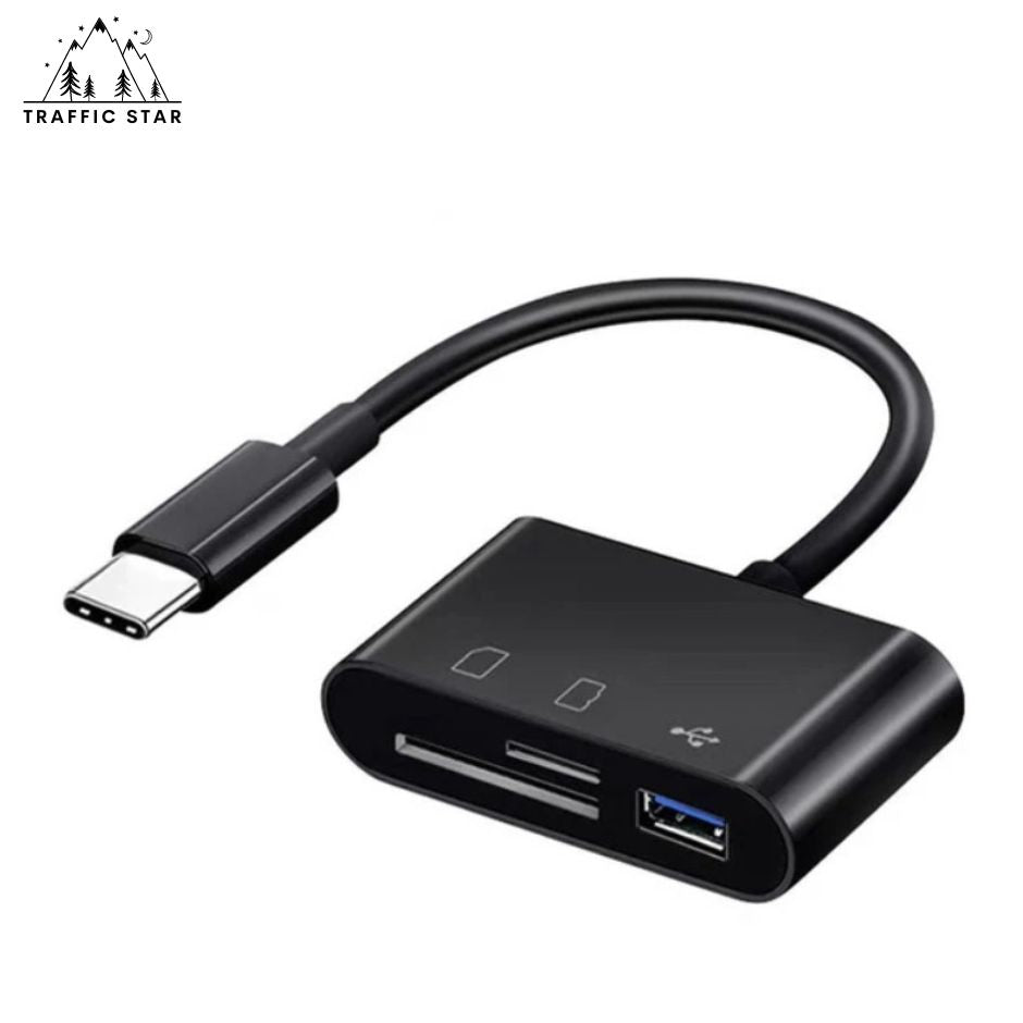 SD, TF, USB Flash Drive Reader Type C OTG Adapter