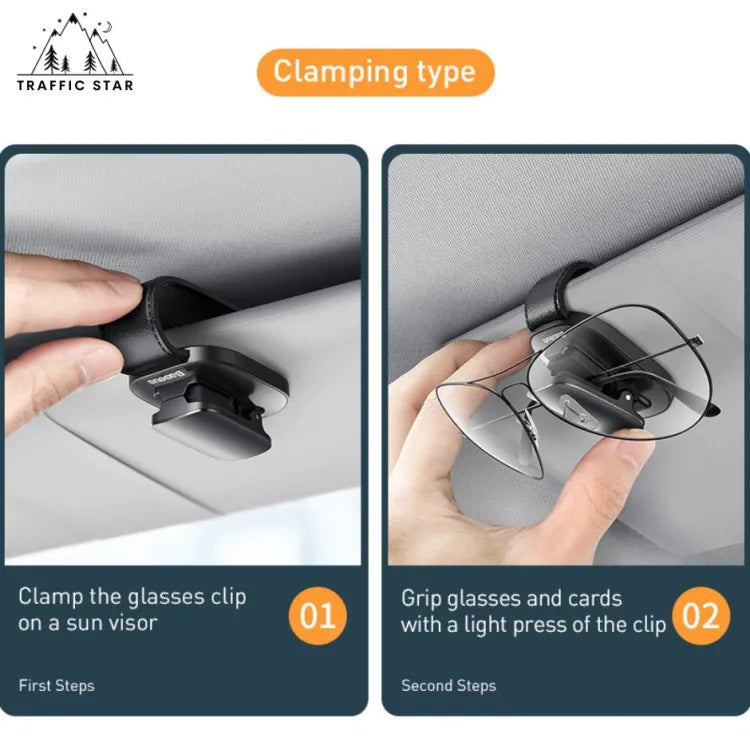Baseus Vehicle Eyeware Holder Clip, Business Card Holder Hook With Installation Clip