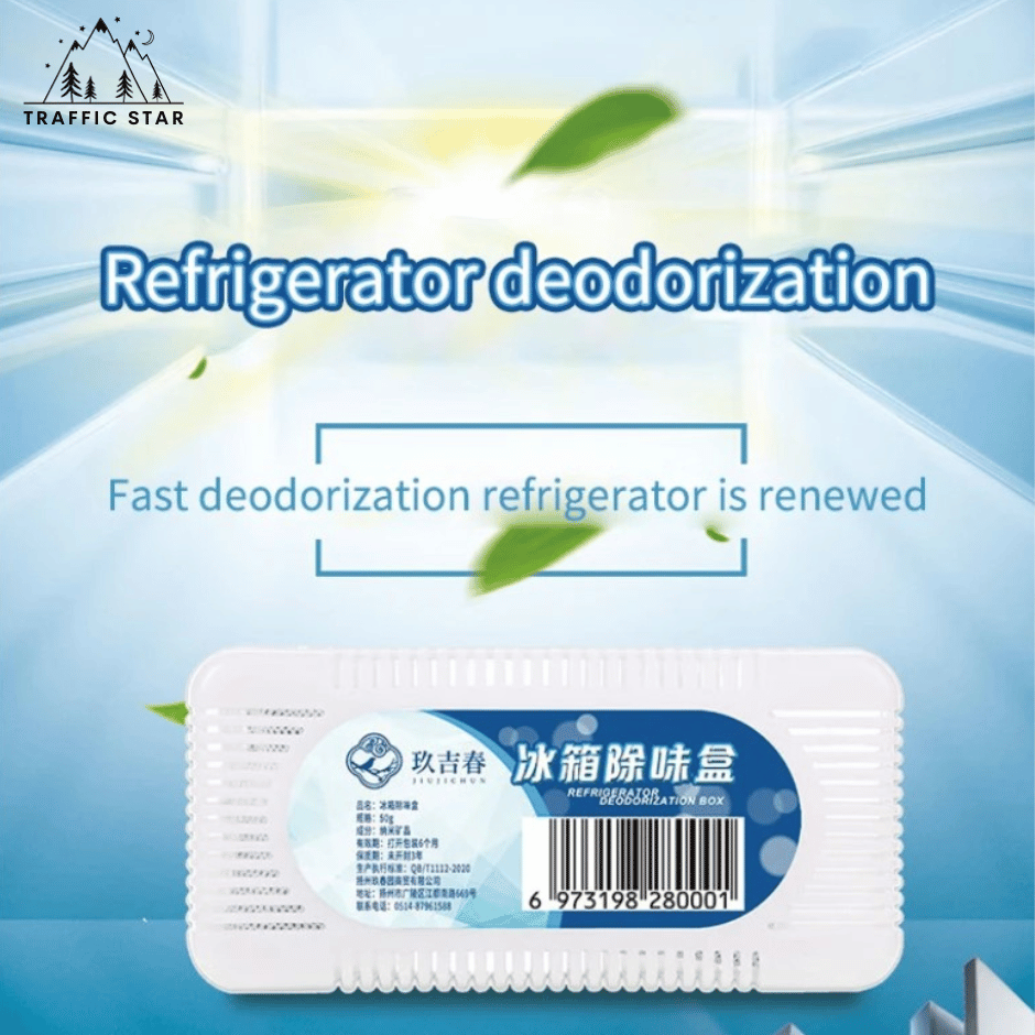 Refrigerator deodorizing charcoal, odor absorbing charcoal box