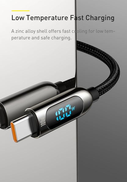 Baseus PD 100W USB C Cable Fast Charging Type C Cable