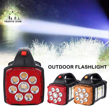 Multipurpose LED Flashlight With COB Work Light