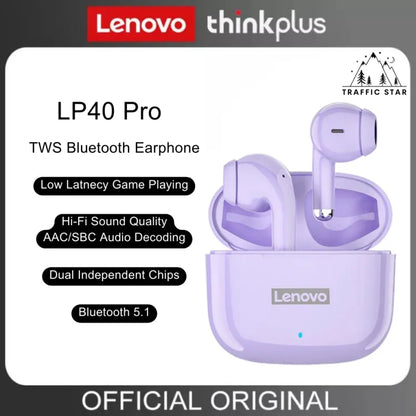 Lenovo LP40 PRO TWS Earbuds Bt 5.1 with Mic IPX5 with Mic for IOS Android