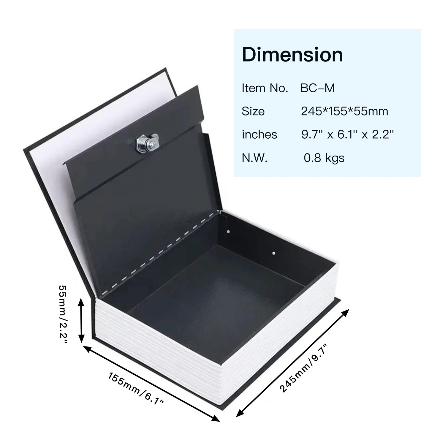 Book shaped Safe Box Locker