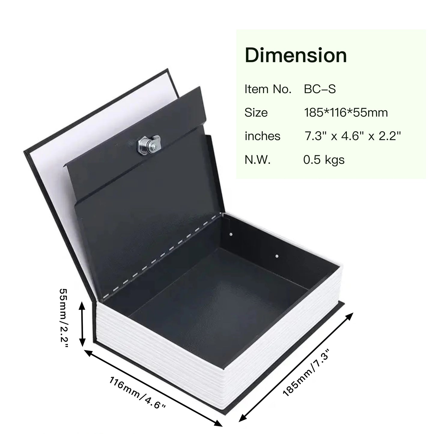 Book shaped Safe Box Locker