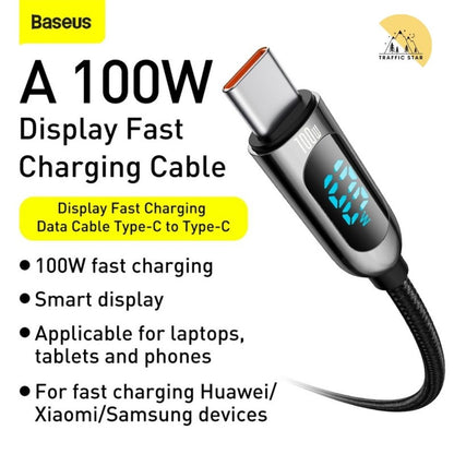 Baseus PD 100W USB C Cable Fast Charging Type C Cable