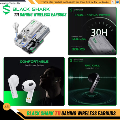 Black Shark T11 True Wireless Bluetooth Gaming Earbuds Active Noise Cancellation