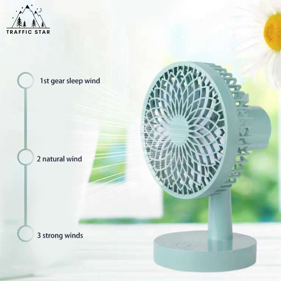 Rotating Rechargeable Mini Stand Fan