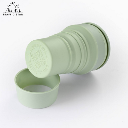 Silicone Folding Cup With Cover 500ml