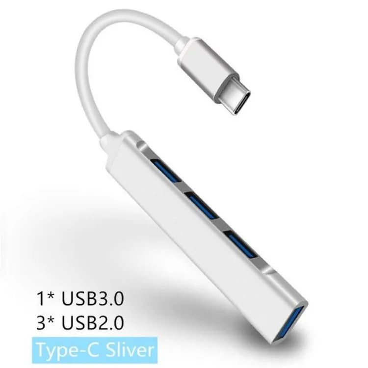 High Speed USB Hub 4 Ports (3.0x1 Port, 2.0x 3 Ports)