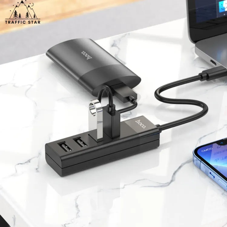 Hoco Type-C hub 4-in-1 “HB25 Easy mix” Type-C to USB3.0+USB2.0*3