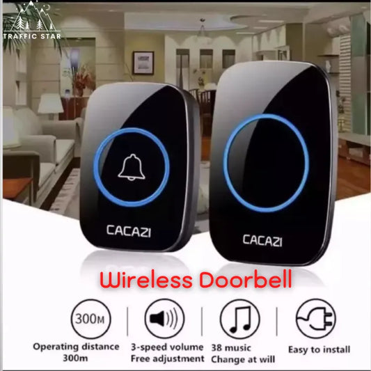 CACAZI AC Plug Wireless Doorbell Original Design Smart Home Doorbell ( ကြိုးမဲ့လူခေါ်ခေါင်းလောင်း )