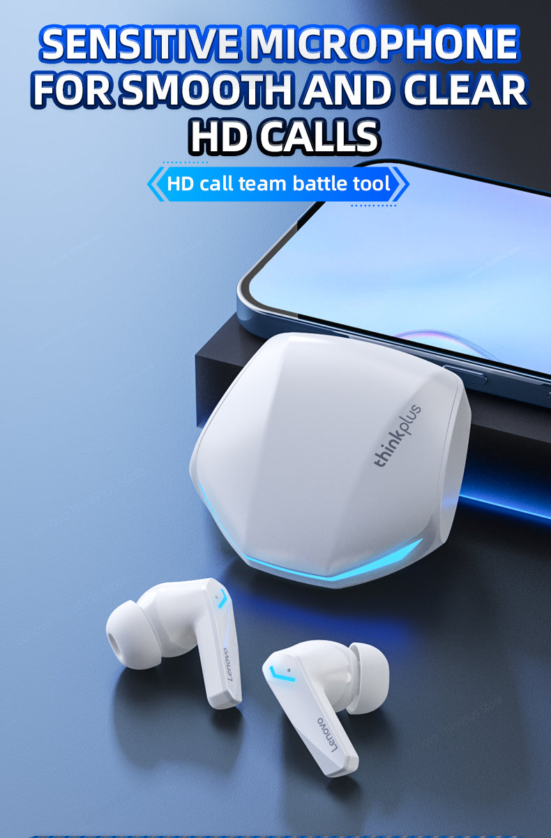 Lenovo GM2 Pro Bluetooth 5.3 TWS Earbuds Low Latency Headset HD call Dual mode Wireless Eurbad