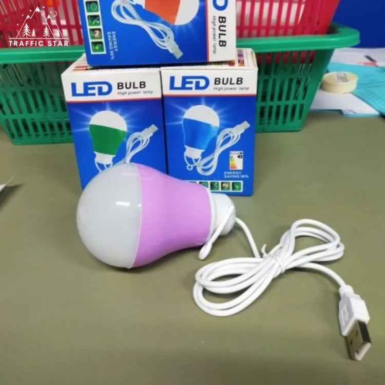 5W USB Bulb with USB Cable ( USB ဖြင့်ထွန်းရသောမီးလုံး)