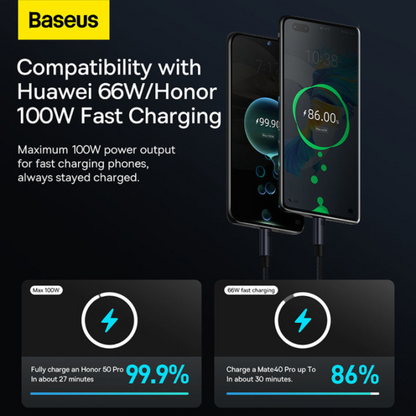 Baseus 100W USB Type C Fast Charging Cable