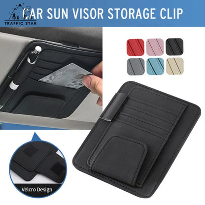 Car Auto Pocket Organizer Pouch Bag Card Glasses Storage Holder (ကားတွင်း ကဒ်ထည့်အိတ်)