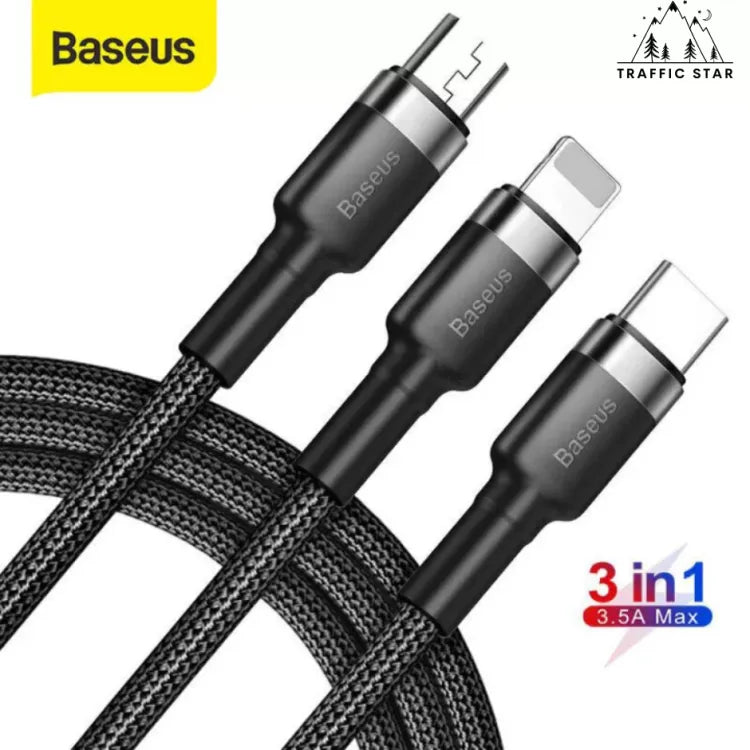 Baseus 3 in 1 Fast Charging cable 3.5A