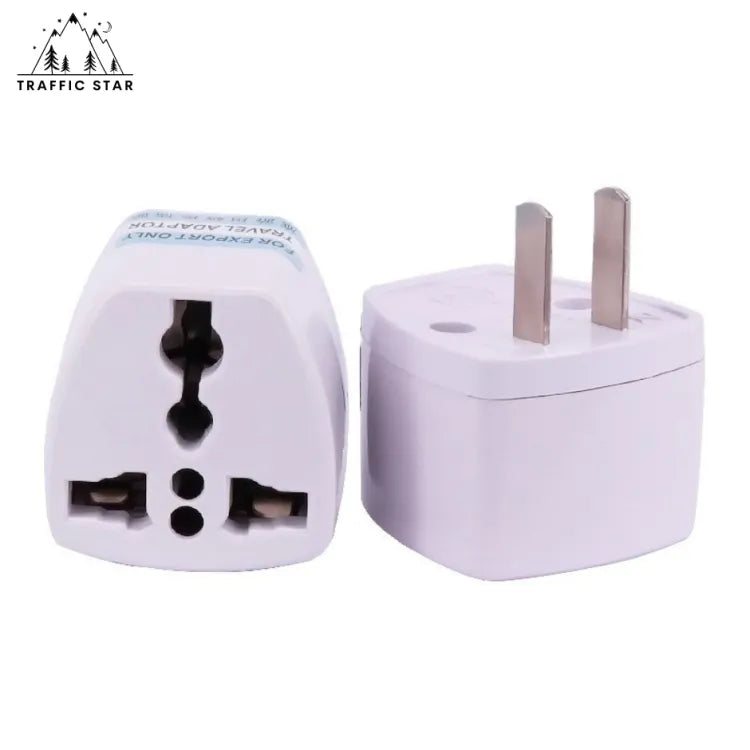 3-Pin to 2-Pin Conversion Plug, 1 Socket Type Flat Pin