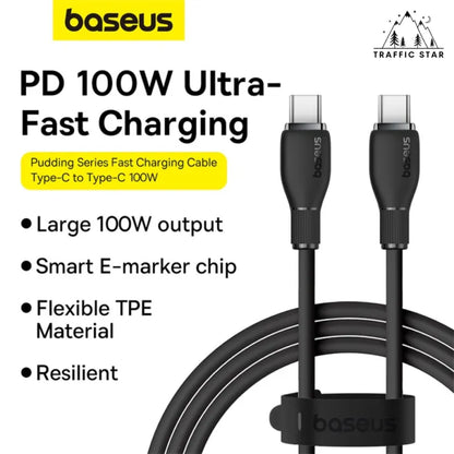 Baseus 100W Type C to Type C PD Cable 1.2 Meter