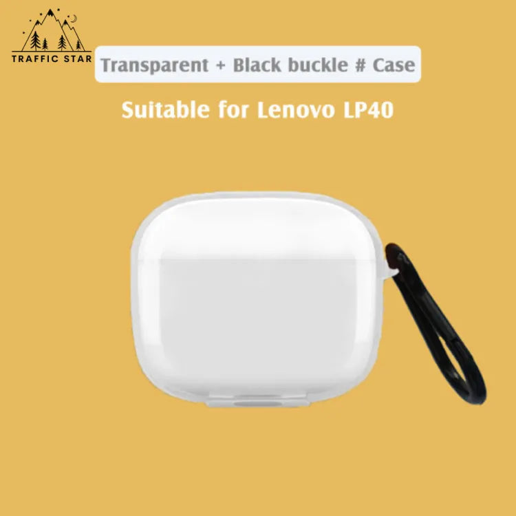 Lenovo LP40 Transparent Case and Buckle (LP40 Pro နားကြပ်အိမ် ကာဗာ အကြည်ရောင်)