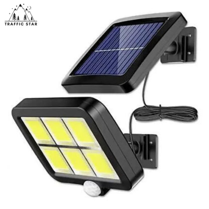 Wall Mount Solar Outdoor COB 120 LED Light