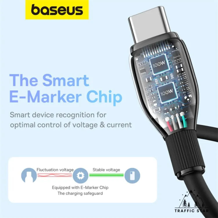 Baseus 100W Type C to Type C PD Cable 1.2 Meter