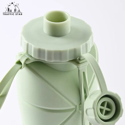 Collapsible Silcone Water Bottle 20oz 600ml Large Lightweight Folding Water Bottle