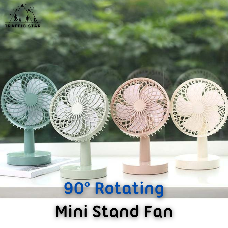 Rotating Rechargeable Mini Stand Fan