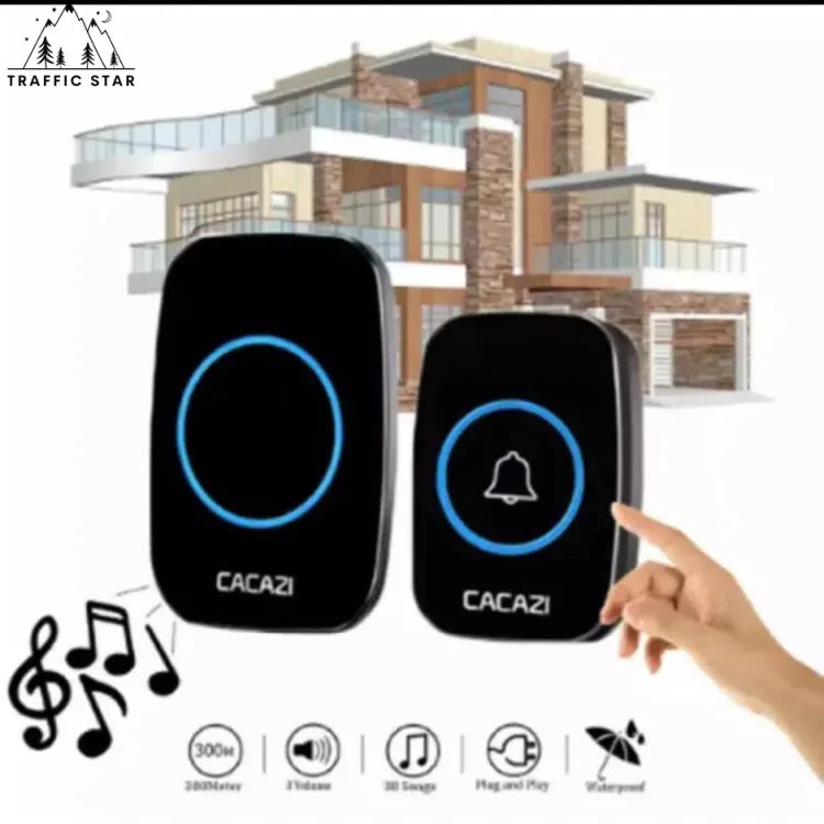 CACAZI AC Plug Wireless Doorbell Original Design Smart Home Doorbell ( ကြိုးမဲ့လူခေါ်ခေါင်းလောင်း )