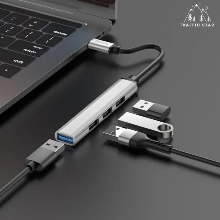 Hoco Type-C hub 4-in-1 “HB26” USB3.0+USB2.0*3