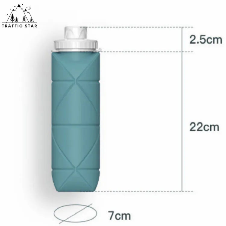 SPECIAL MADE Collapsible Water Bottles Leakproof Valve Reusable BPA Free Silicone Foldable Travel Water Bottle