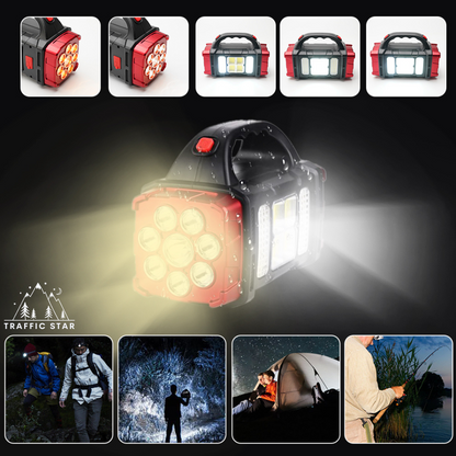 Multipurpose LED Flashlight With COB Work Light