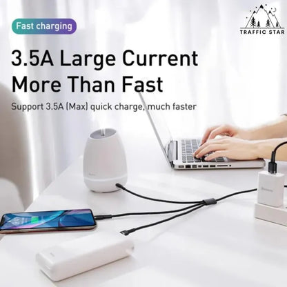 Baseus 3 in 1 Fast Charging cable 3.5A