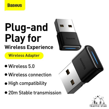 Baseus BT 5.0 USB Adapter Receiver For Keyboard Mouse, BT Speaker, Game Controller