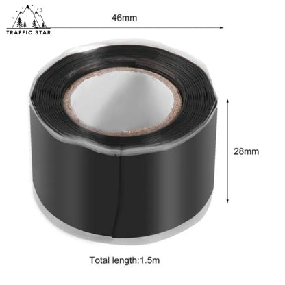 Self-Fusing Silicone Rubber Sealing Tape Weatherproof Bonding Tape for Electrical Cables and House Piping Leakage 25mm*3 Meters/Roll