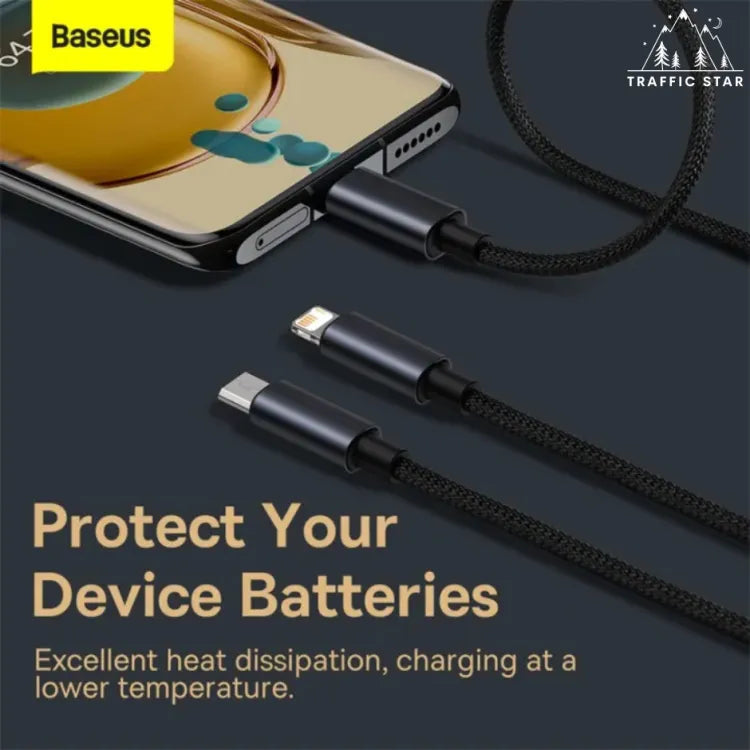 Baseus 3 in 1 USB Cable 3.5A Fast Charging