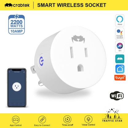 CrabTek WiFi Smart Socket Adapter